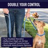 Leashboss Double Handle Dog Leash, Pattern Collection, 6Ft Reflective Dog
