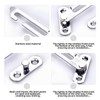 3 Pairs UPVC Window Restrictor Locks, Stainless Steel Window Restrictors