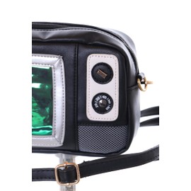 Kawaii-Story LB-6047-2 Black TV Party Women's Shoulder Bag, black