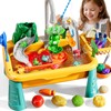 NIPLOOOW Water Table for Toddlers 3-5, Play Sink with Electric