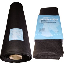 Super Geotextile 4, 6, 8 oz Non Woven Fabric for Landscaping, French Drains, Underlayment, Erosion Control, Construction Projects - 6 oz (4X50)