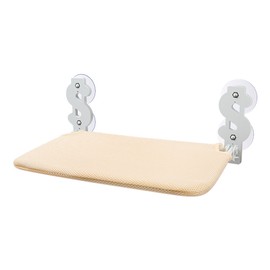 Foldable Cat Window Hammock Metal Frame Cordless Folding Cat Window Perch Cat Bed with 4 Strong Suction Cups Khaki, Dollar