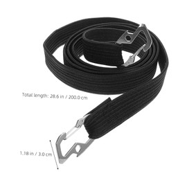 ULTECHNOVO Heavy Duty Motorcycle Straps Elastic Flat Bungee Cords Hooks for Bikes Luggage