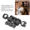 Double Ball Head Mount Adapter, 1/4in 360 ° Rotatable Magic