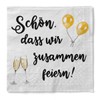 Sovie Disposable Napkins Schön, dass wir zusammen feiern/Sekt 100 Pieces