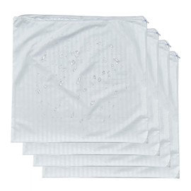 4 Pack Feather Proof Pillow Protectors 18x18 Waterproof Cover for Goose Down Square Throw Pillows