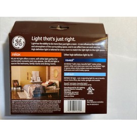 GE 40W Relax LED HD Light Bulb Candelabra Decorative Soft White (4-pack) NEW!