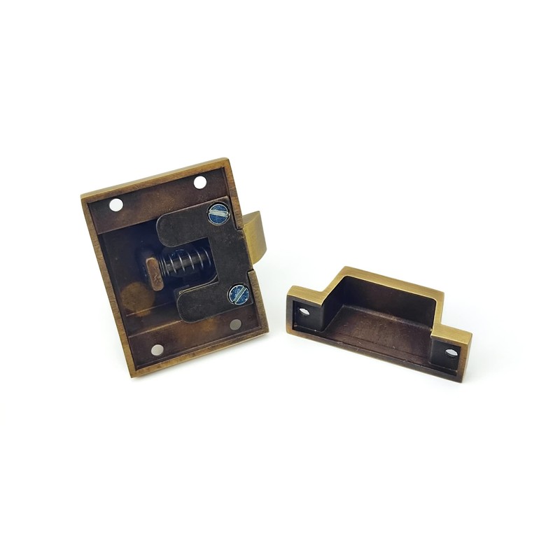 Infinity Decor Antique Brass Mushroom Knobs, Cup Shell Pulls and