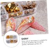 Healeved Nail Art Foil Glitter Sequins for Nail Decoration Safe