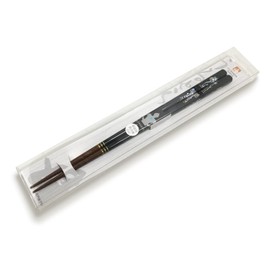 aoba Chopsticks Dishwasher Safe 銀箔 Ultraman Seven and Joe, King, Black, 23 cm 523123 