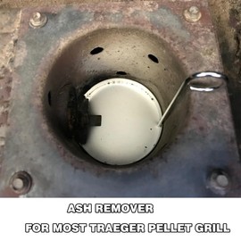 JAQKITU Ash Remover for Pellet Grill Burn Pot, Compatible with Most of Traeger Pit Boss Smoker Grill