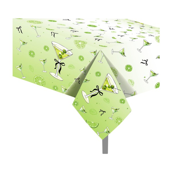 MOZUI 2-Pack Martini Tablecloths | 51x87 Inch Cocktail Party Table