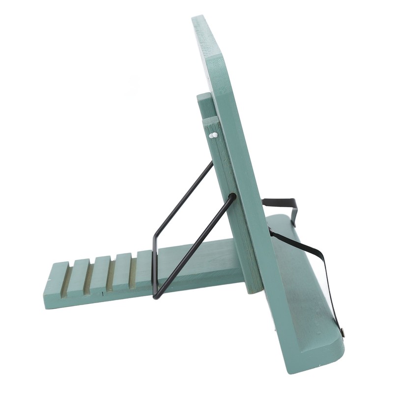Book Stand Adjustable Angle Foldable Small Desk Bookrest with Page