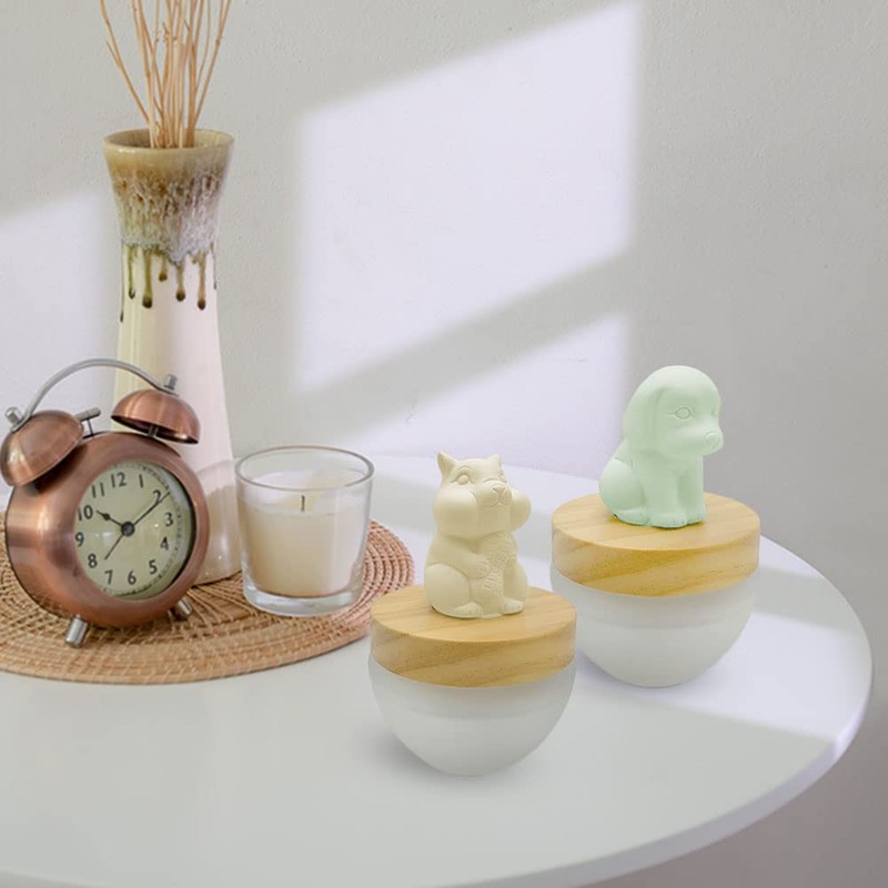 ES PAZION アロマセラミックディフューザー インテリア ギフト ホームデコ ハッピーシマリス コージーティー香り 3.4オンス (200ml)