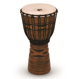 Toca TODJ-10AM Origins Series Rope Tuned Wood 10-Inch Djembe - African Mask Finish