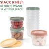 8 Oz Small Food Containers with Lids, 24 Pack, 1-Cup