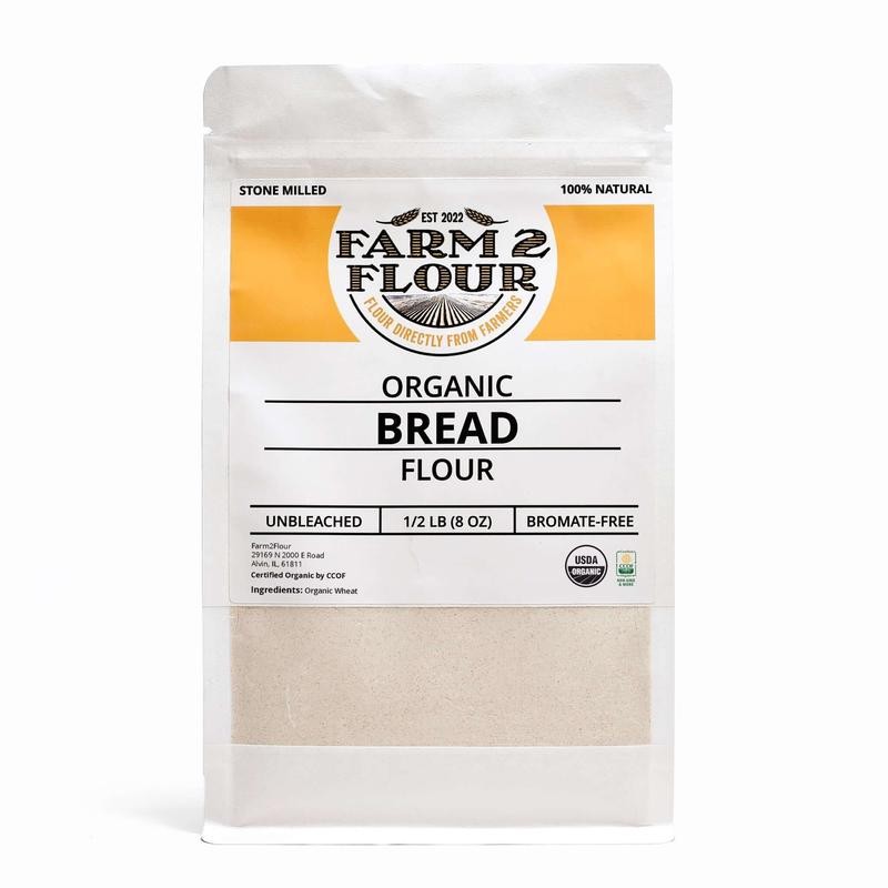 Farm2Flour Organic Bread Flour for Perfect Baking - Size: 2