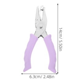 Operitacx Hole Punch Mini Paper Hole Punch Craft Paper Punch Portable Hand Punch Multi Plug Hand Hole Machine Small Hole Punch for Labels Hole Punch Made of Paper Puncher Metal Purple