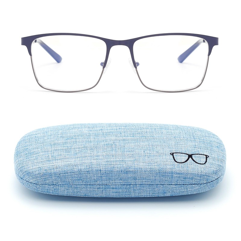 Autojouls 1-Pack Nearsighted Glasses for Distance with Hard Case, Spring