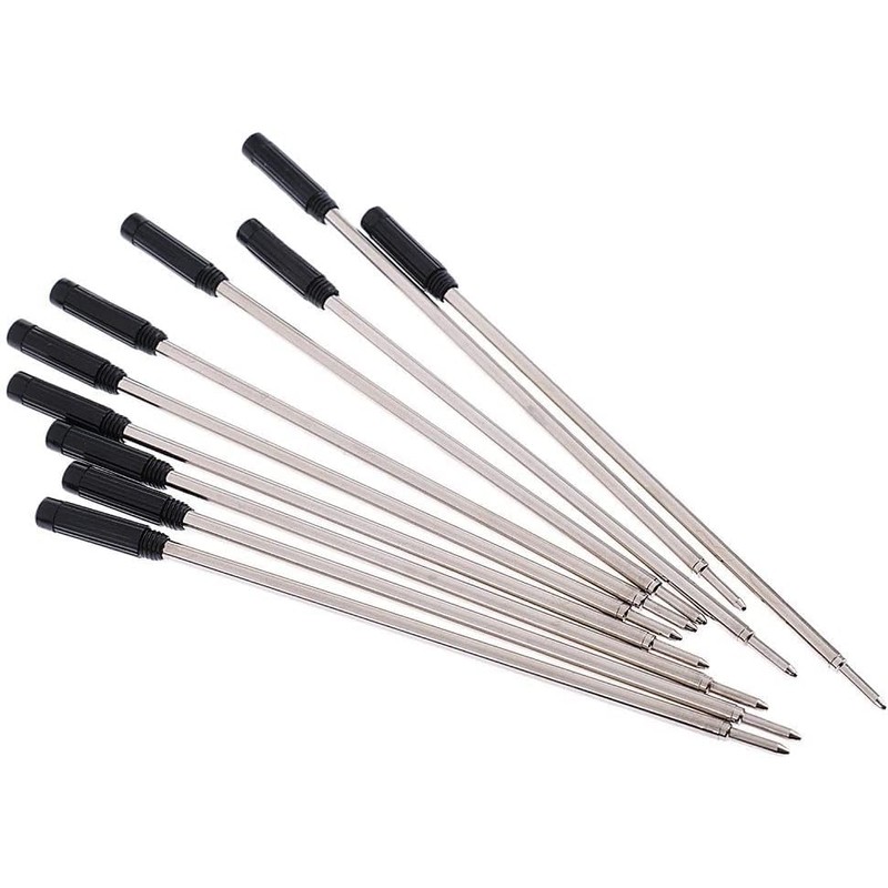 10Pcs Durable and Useful 11.5 cm Fine Point Metal Biros