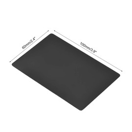 uxcell Blank Metal Card 100x60x0.3mm Painted Aluminum Plate for DIY Laser Printing Engraving Black 10 Pcs