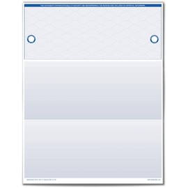 VersaCheck ValueChex - 250 Blank Business Voucher Checks - Blue Elite UV Secure - 250 Sheets Form #1000 - Check on Top