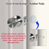 DSJJBLL Door Knob with Lock and Key, Stainless Keyless Round