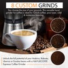 HAIYUECOFEE Manual Coffee Grinder with 8 Adjustable Coarseness Settings, Hand