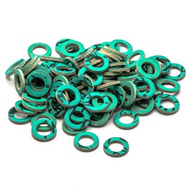 KINETICS LINE Fibre Flat Seal 3/8 Inch Reduced (13.5 x 8.5 x 2 mm) Pack of 100 Sanitary, Heating, Air Conditioning, Ventilation, Piping and Garden (up to 180 °C)