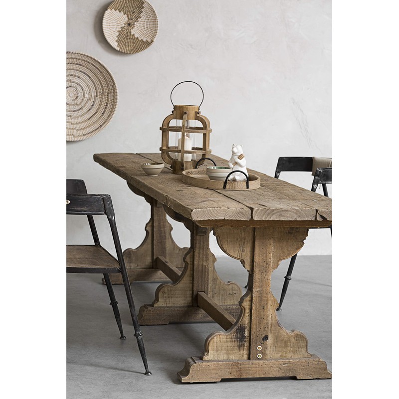 Creative Co-Op DA8253 White Bear Shaped Honey Pot with Bamboo