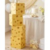 TOUROAM 4 PCS Cheese Party Decoration Boxes, Yellow Cheese Food