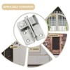 Bwintech 2 Pcs 2.4 Inch Satin Nickel Flip Gate Latches,