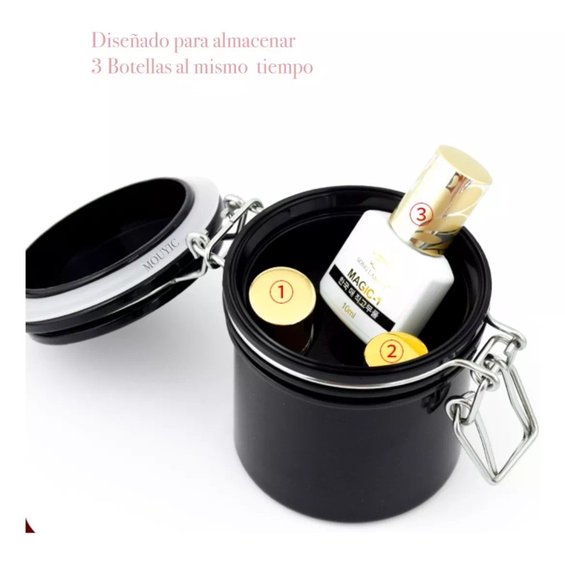 Dbmb Contenedor Almacenamiento Para Pegamento + Pegamento Pestaña