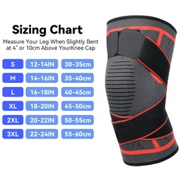 SHOPUKASA Knee Support Brace with side stablizer - 2 Pack for Men and Women, Knee Compression Sleeve for Running, Weightlifting, Gym, Workout, Sports (Medium (2 Pack))