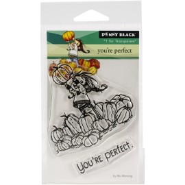 Penny Black Clear Stamps "You're Perfect" Pumpkins, NEW