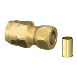 Onda Seisakusho Double Lock Joint [WJ35 Type Copper Tube Conversion Adapter (Brass) Φ15.88 (Copper Tube) x 13A (PEX/PB)] WJ35-1513-S