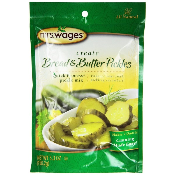 Mrs. Wages Bread n Butter Pickle Mix, 5.30-Ounce Packets (5-PACK)