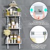 ODesign 3 Tier Height-Adjustable Shower Caddy Hanging Anti-Swing-Over The Shower