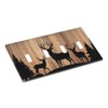 CZRPKEN Decorative Light Switch Cover Plate Rustic Brown Wood Deer