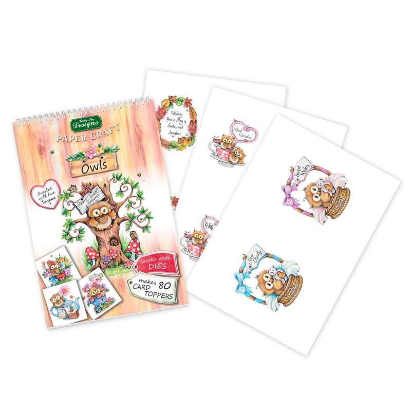 Katy Sue 'Owls' Paper Craft Pad & Card Making Kit