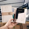 Lumbor37 Funda para Pasaporte, Cartera con Bloqueo Rfid Caja de
