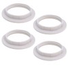 DBOO 4 Pcs Plastic Lamp Shade Reducer Ring Converter E27