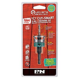 P&N 9/64 Inch Quickbit TCT 2 in 1 Drill and Countersink Bit for Wood and Fibre Cement