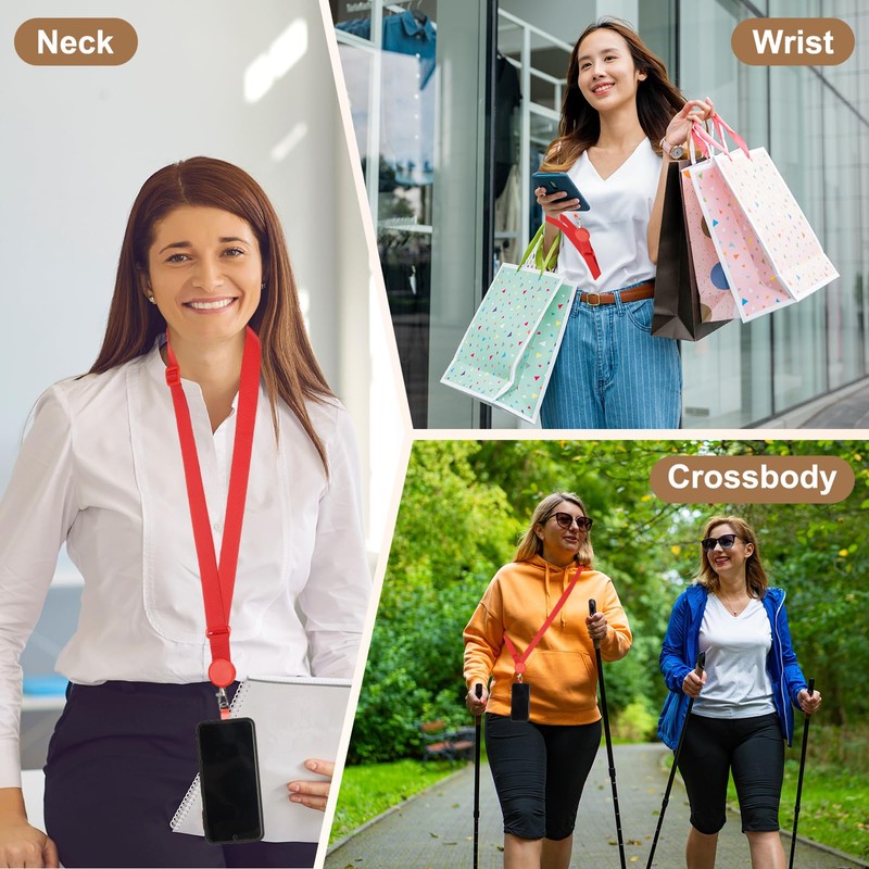 PATIKIL Adjustable Phone Lanyard, 2 Pack Polyester Crossbody Phone Strap