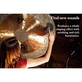 Sonic Energy Gong Resonant Mallet – Rubber head with 40 mm diameter - For gong players, percussion, meditation (G-RM-40)