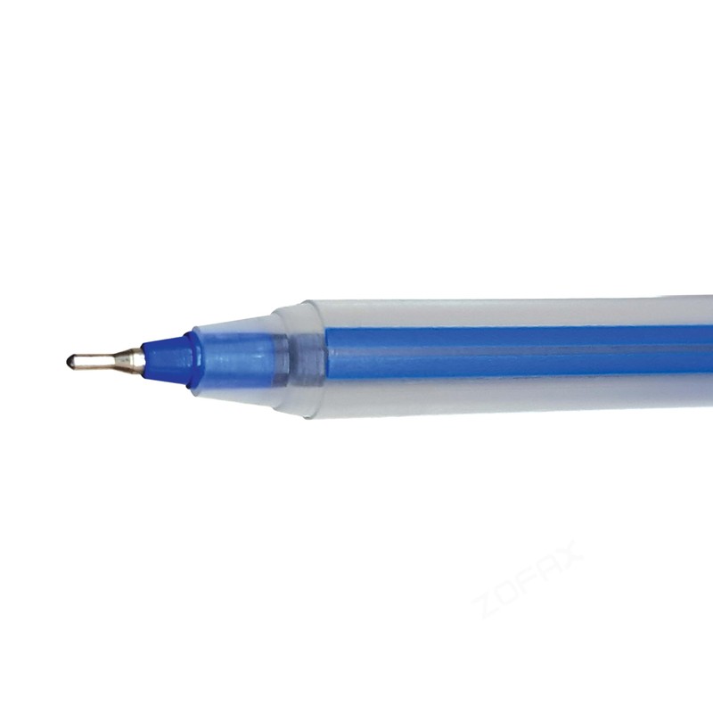SAINO Softek Ballpoint Pens, BLUE, Fine Point (0.7mm), Pack of