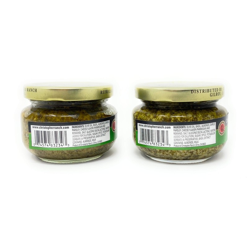 Christopher Ranch Gourmet Pesto Sauce 4.25 oz Pack of 2