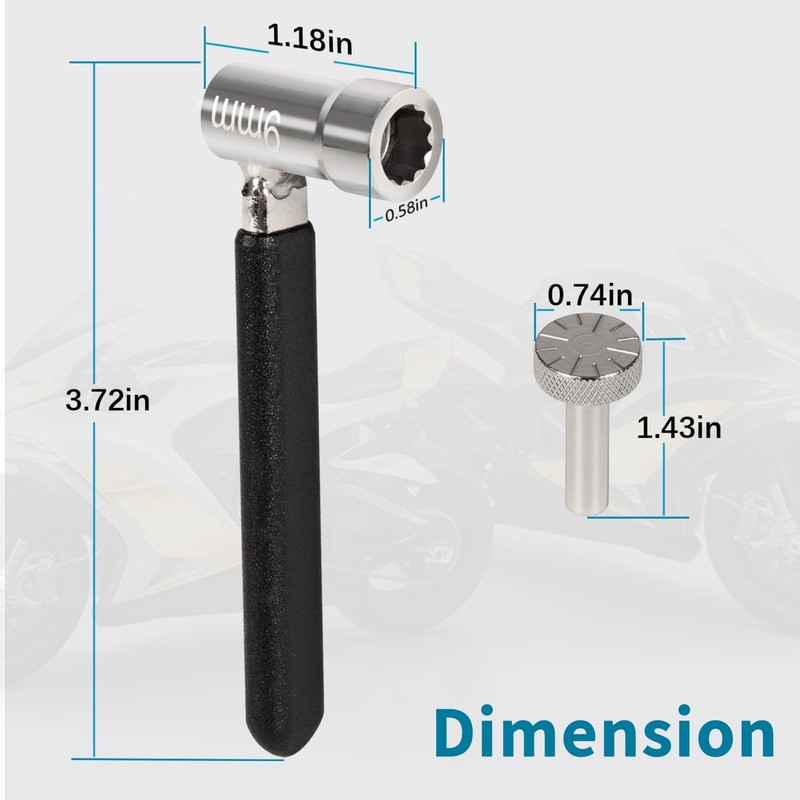 Valve Clearance Adjustment Tool Kit for Motorcycles, GY6 Scooters, ATVs