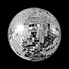 CafePress Shiny Disco Mirror Ball 1" Round Mini Button