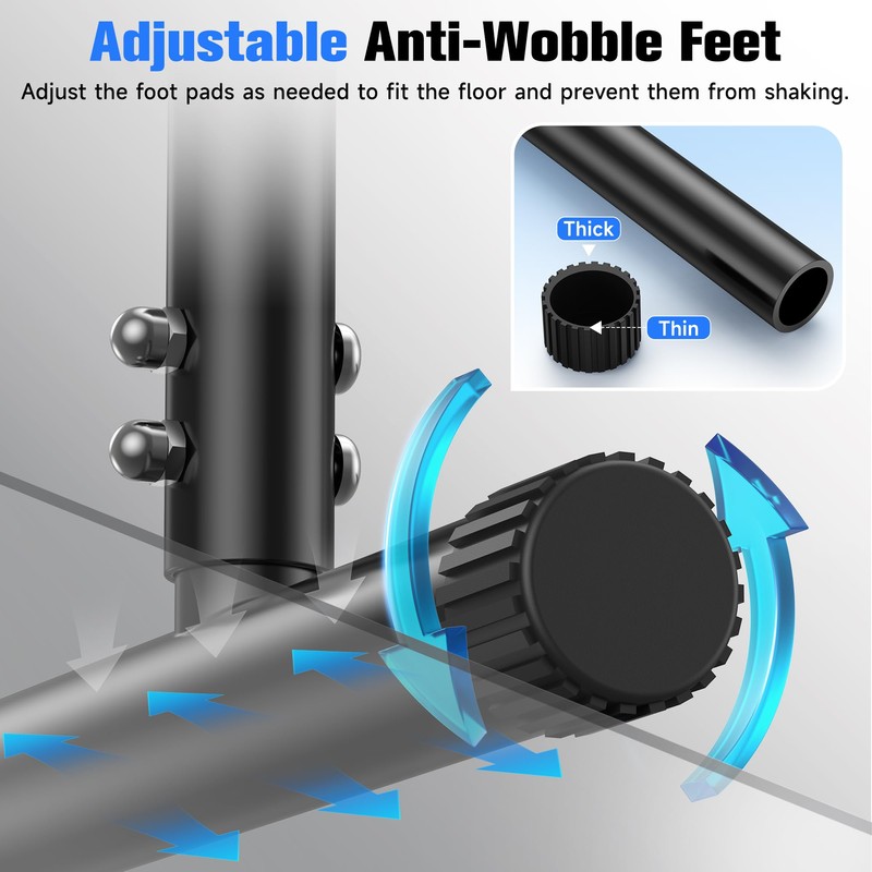 Sportsroyals Adjustable Dip Bar Station, Heavy Duty Parallette & Parallel